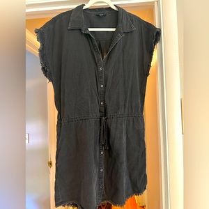 Paige black denim mini dress!